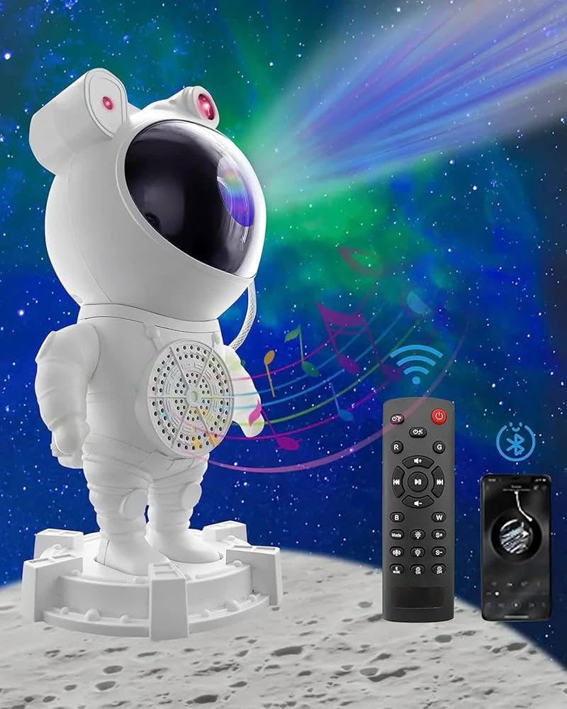 Astronaut Galaxy Projector Night Light with Bluetooth Speaker