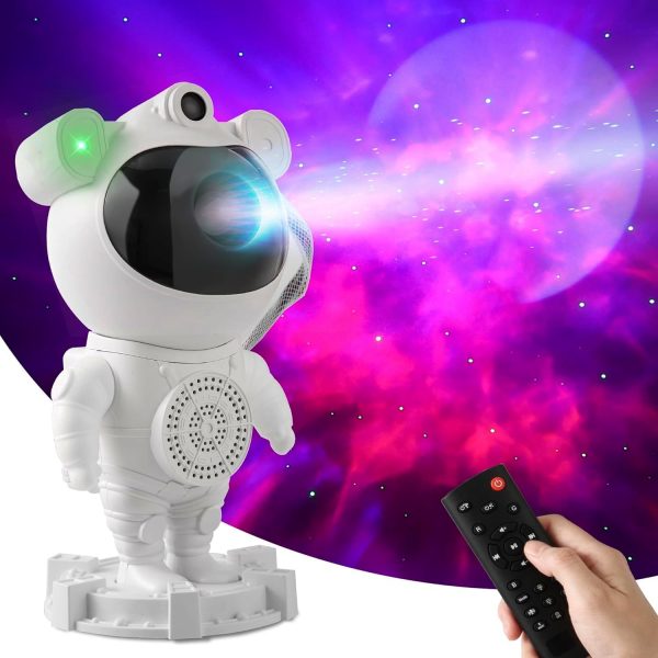 Astronaut Galaxy Projector Night Light with Bluetooth Speaker